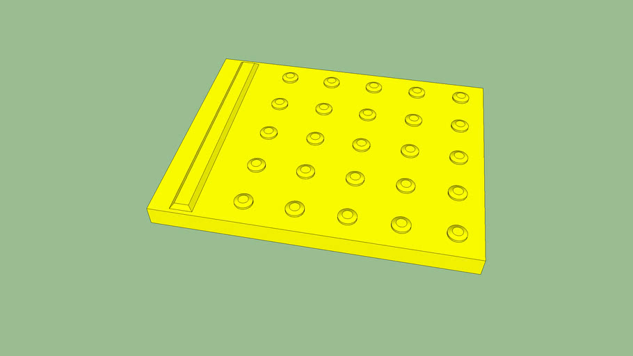 内方線付き点字ブロック Tactile Paving For Station Platform 3d Warehouse