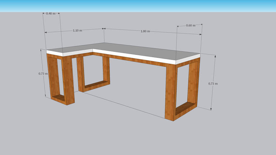 Computer table 3D Warehouse