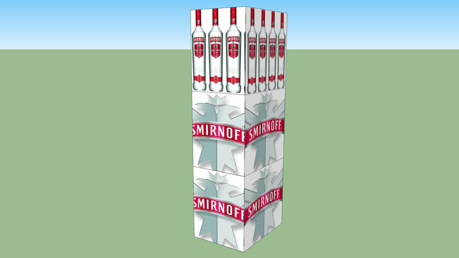 Smirnoff Vodka 750ml 3 Case Stacker