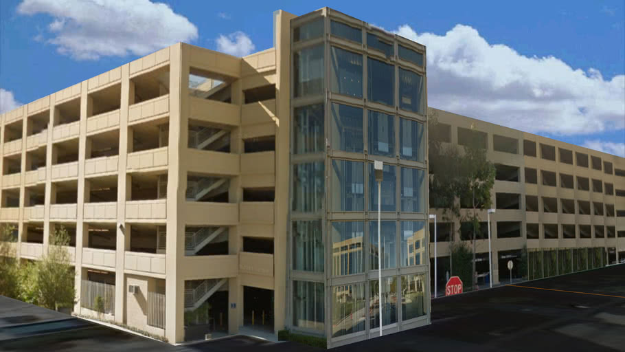 Parking Garage Centrepointe Newport Beach Ca 92660 Usa 3d