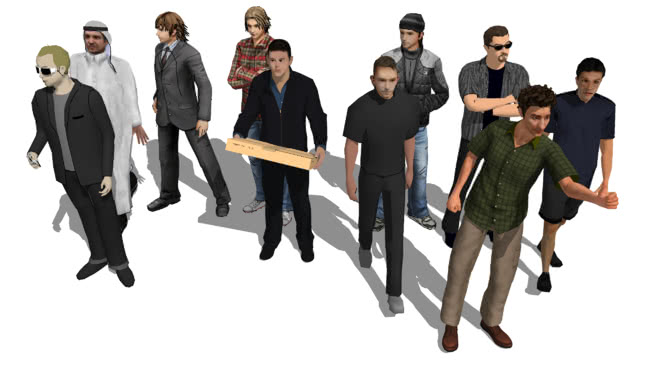 Personnages 3d Warehouse