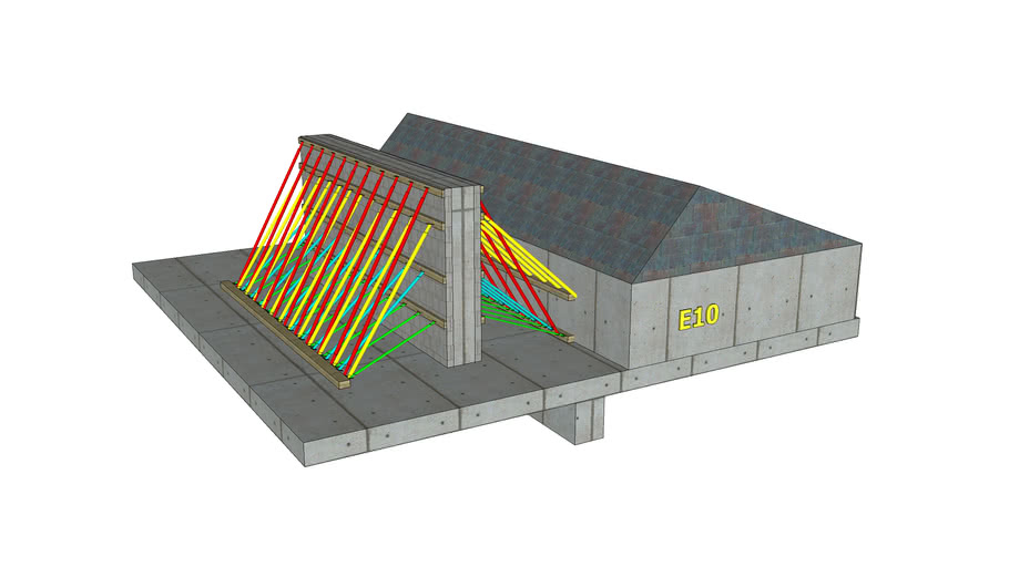 Temporary Support for Retaining Walls 3D Warehouse