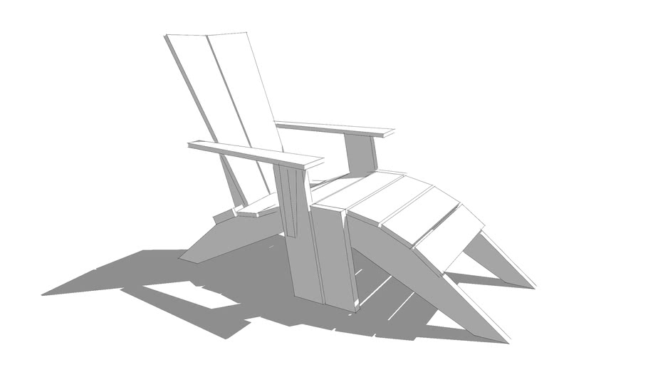 Modern Adirondack Chair | 3D Warehouse