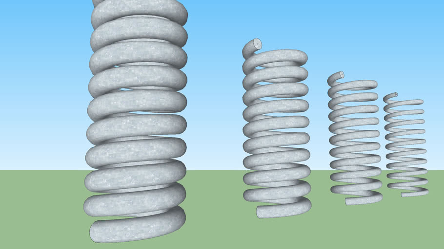 springs coils 3D Warehouse