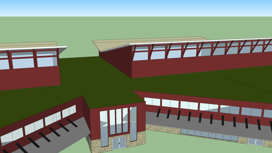 community-center-exterior-3d-warehouse