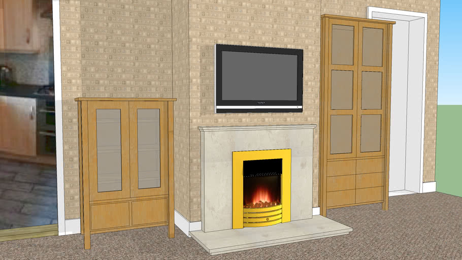 Tv Over Fireplace 3d Warehouse