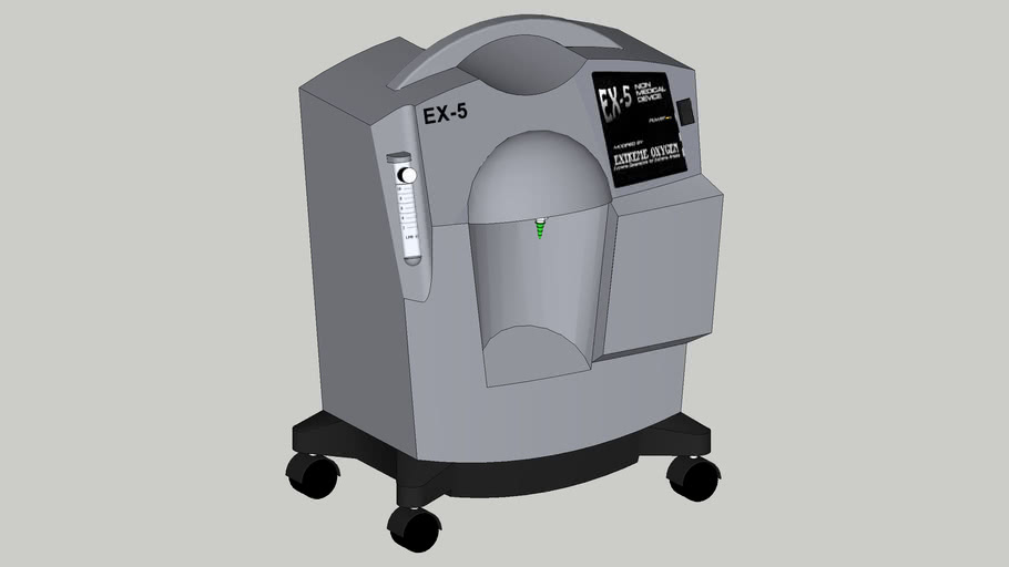 Extreme Oxygen EX5 O2 Concentrator 3D Warehouse