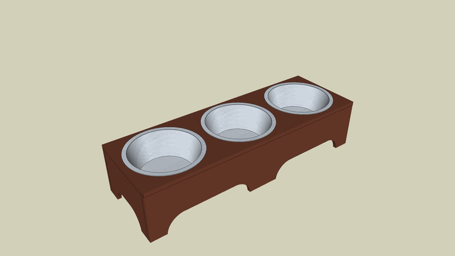 ELEVATED DOG BOWLS 3D Warehouse