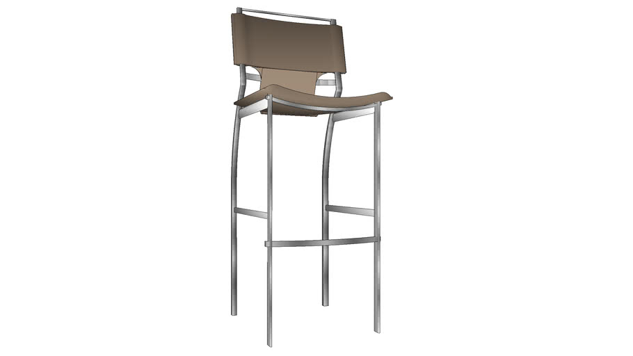 Faux Leather Counter Stool With Metal, Metal And Leather Counter Stools