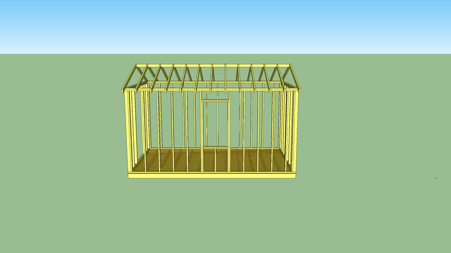 Simple shed frame