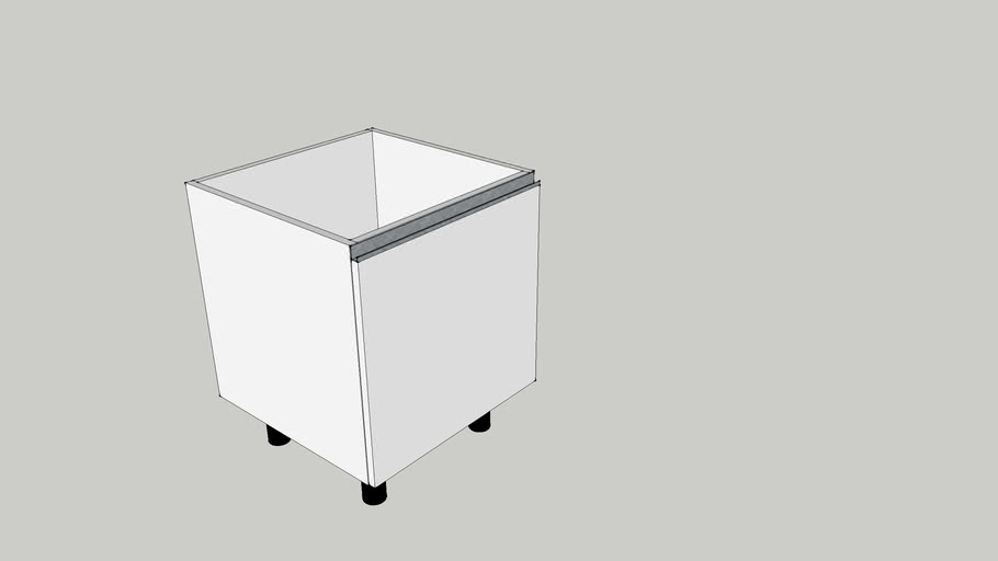 Mueble de cocina 60 cm 1 puerta | 3D Warehouse