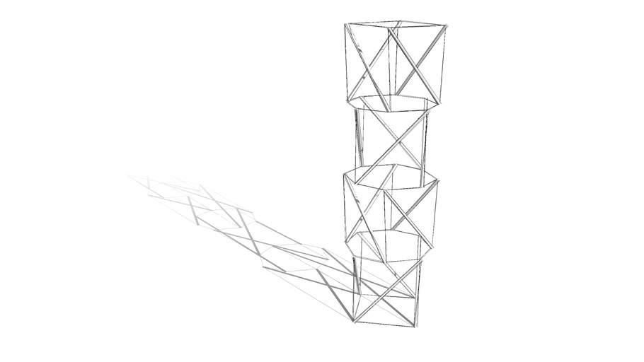 Pioneered Tensegrity Tower 3d Warehouse