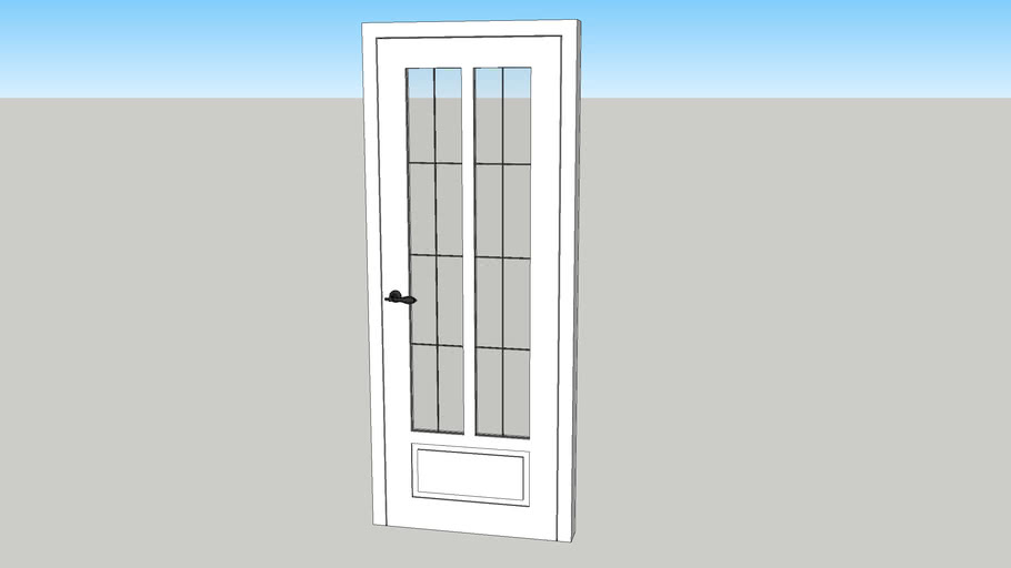 Door with glass | 3D Warehouse