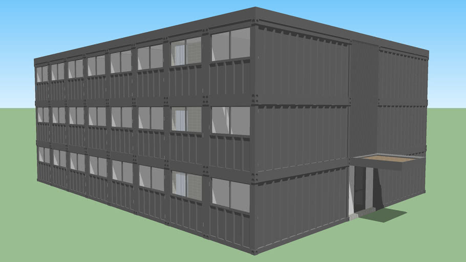 Shipping Container Dorm Room 3D Warehouse