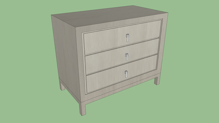 Nightstand Chest Of Drawers 3d Warehouse