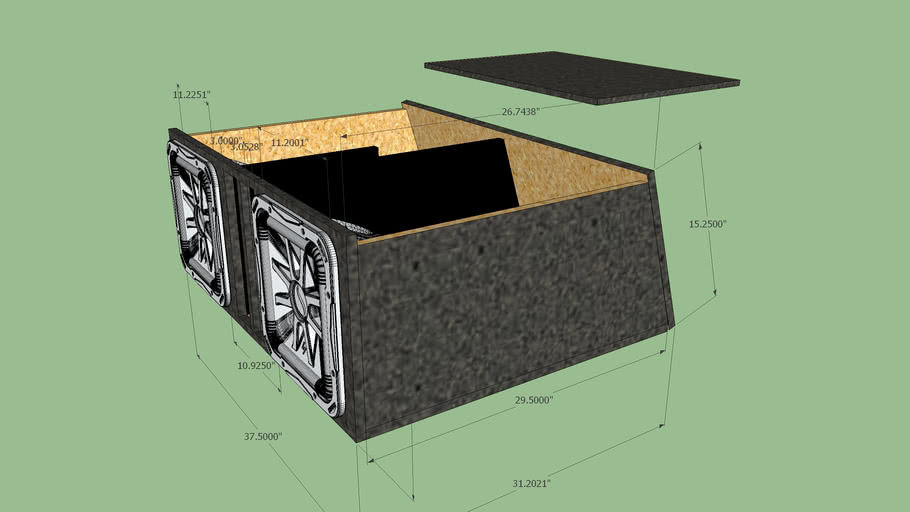 KICKER L7 12' BOX MEETS KICKER SPECS FOR MAX SPL | 3D ...