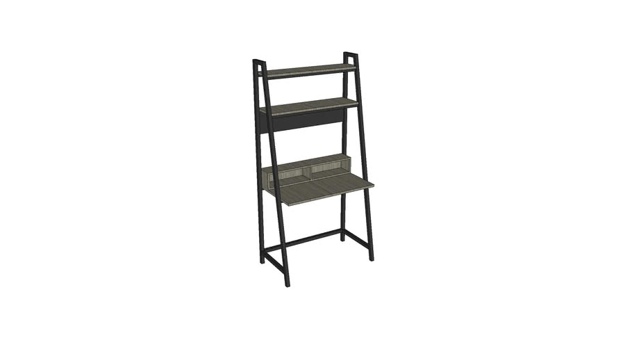 Pettit Leaning Ladder Desk 3d Warehouse, Easmor Ladder Bookcase