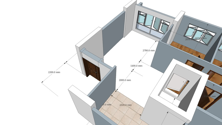 Hdb 4 Room Flat 3d Warehouse