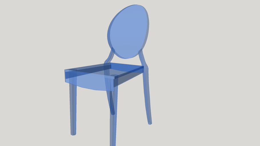 Design clear blue child chair - KIDS design chair