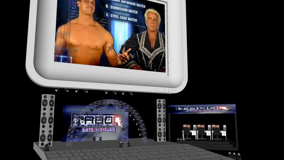 Wwe Taboo Tuesday High Detail Stage Model 3d Warehouse