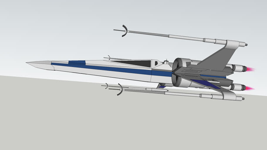 Resistance T 70 X Wing Starfighter 3d Warehouse