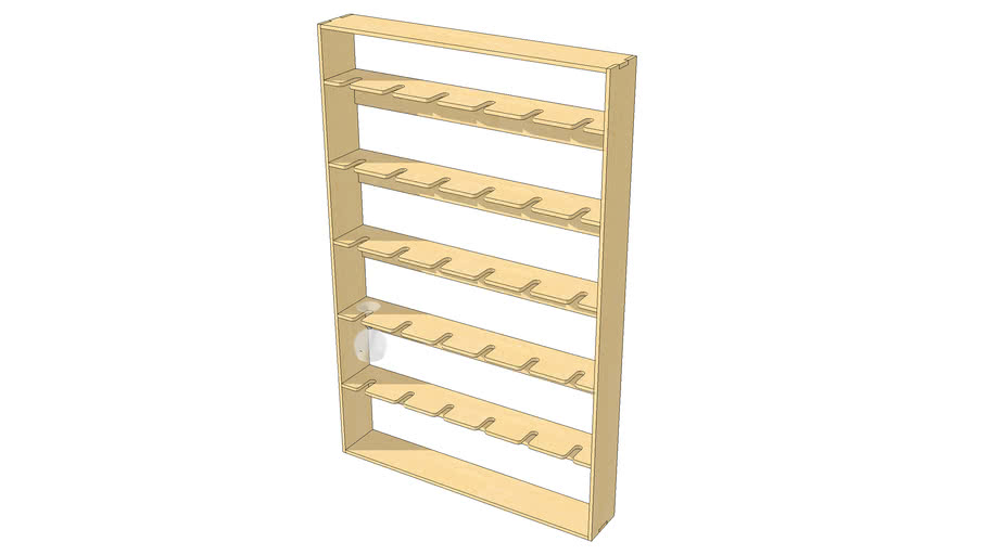 GLASS RACK 3D Warehouse