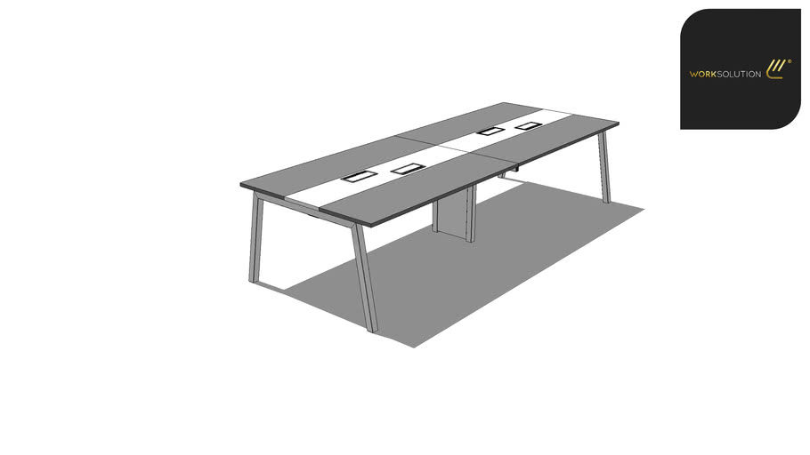 Mesa Plataforma 04L 1,60x1,20 m Cavalete Linha New Open 3D