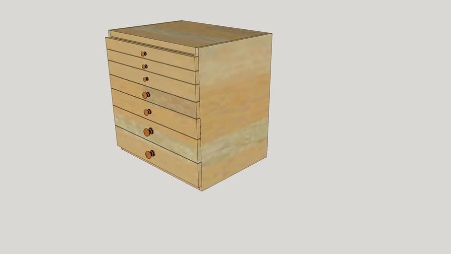 Shallow Drawer Chest 3d Warehouse