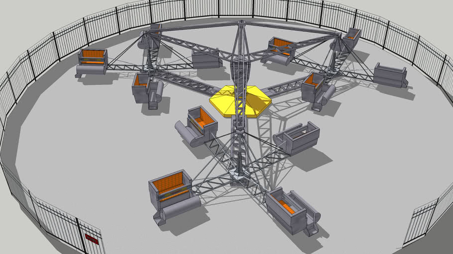 Scrambler Ride Carnival 3d Warehouse