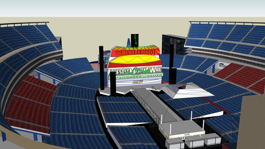 Wrestlemania 26 At Gillette Stadium 3d Warehouse