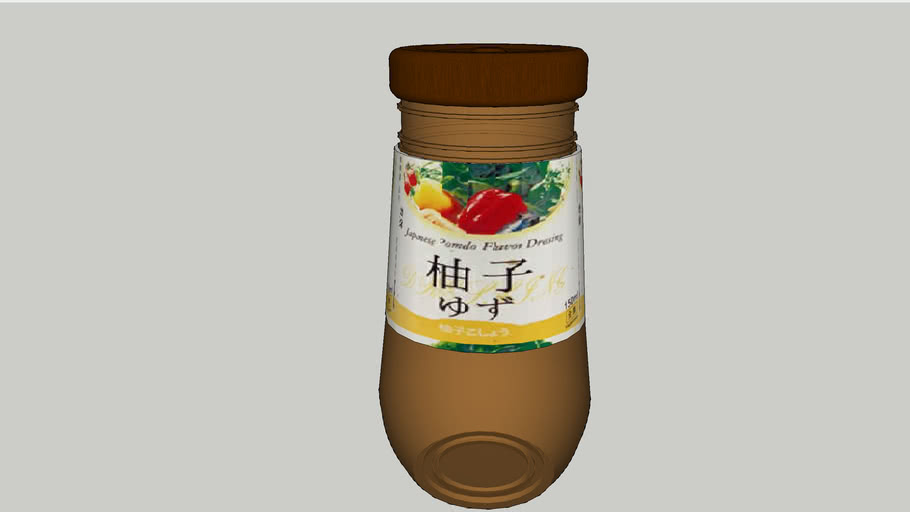 和風柚子醬柚子醬japan Grapefruit Sauce 3d Warehouse