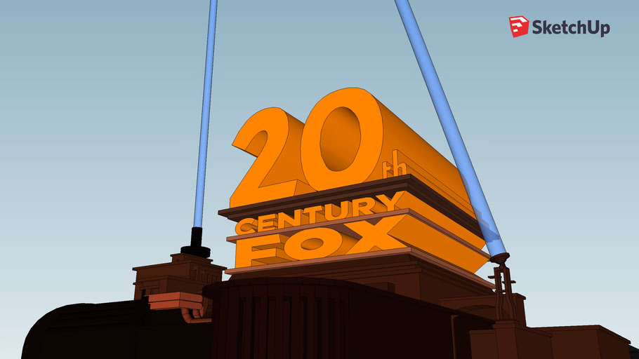 20th century fox logo 1994 with light | 3D Warehouse