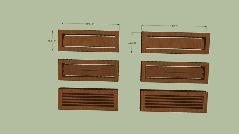 Lubang Angin Pintu Ver Satu 3D Warehouse