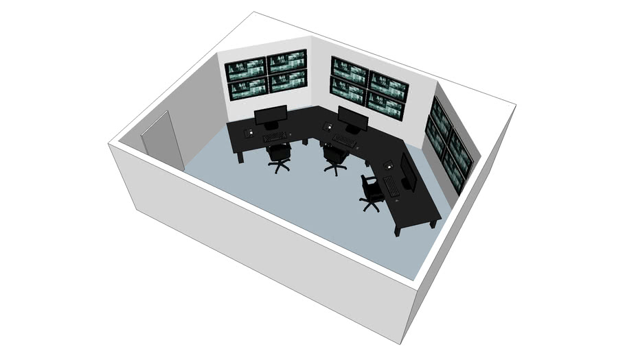 Surveillance Room 3d Warehouse