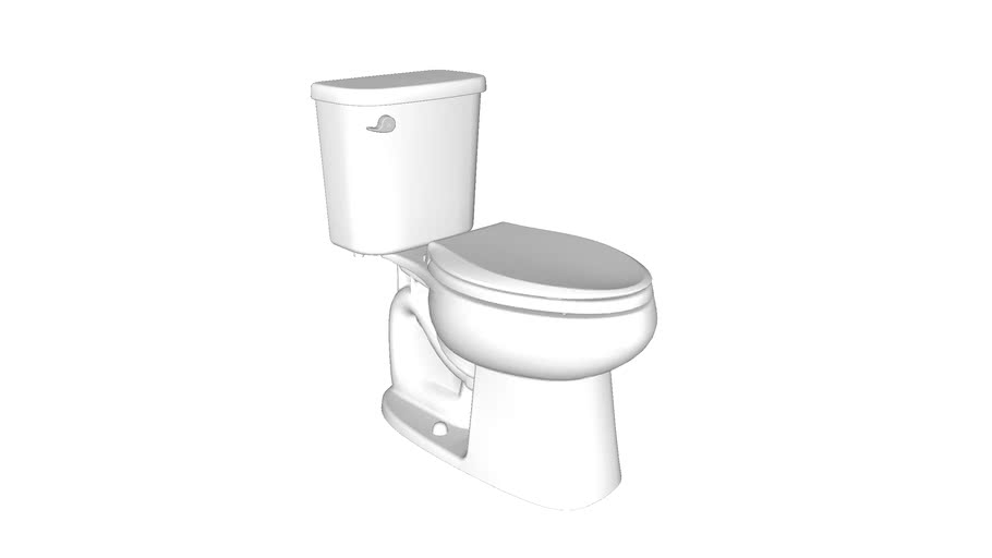 402322 Windham(TM) Comforth Height(R) Two-piece elongated 1.28 gpf chair height toilet