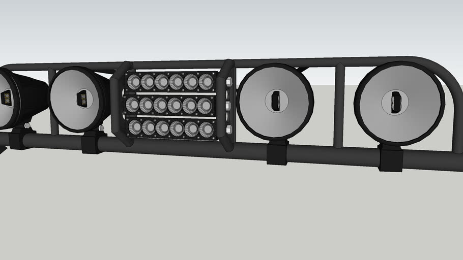 LED Spot Combo Light Bar 3D Warehouse