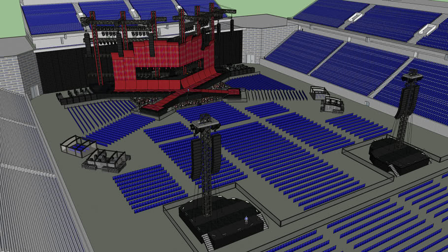 Taylor Swift Reputation Stadium Tour Stage Design 3D Warehouse