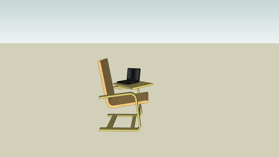 sallanan sandalye ve laptop