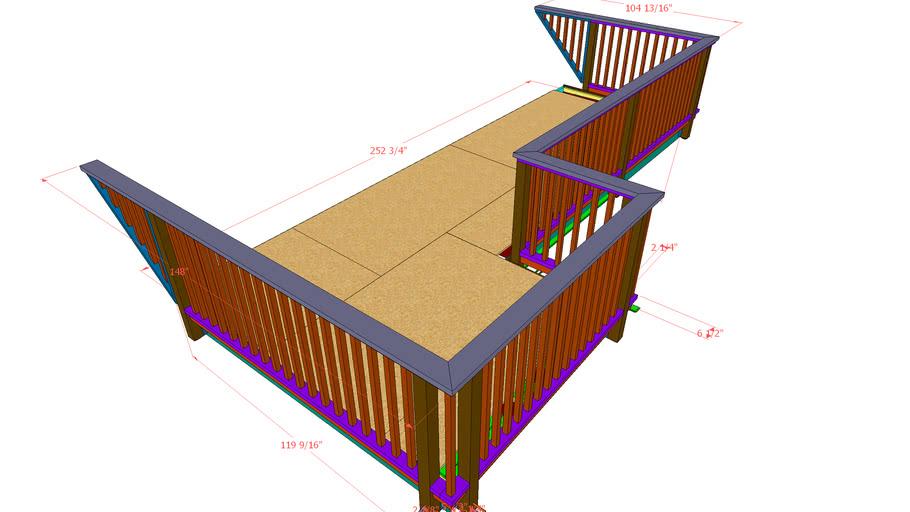 Deck & Roof Combination 3D Warehouse