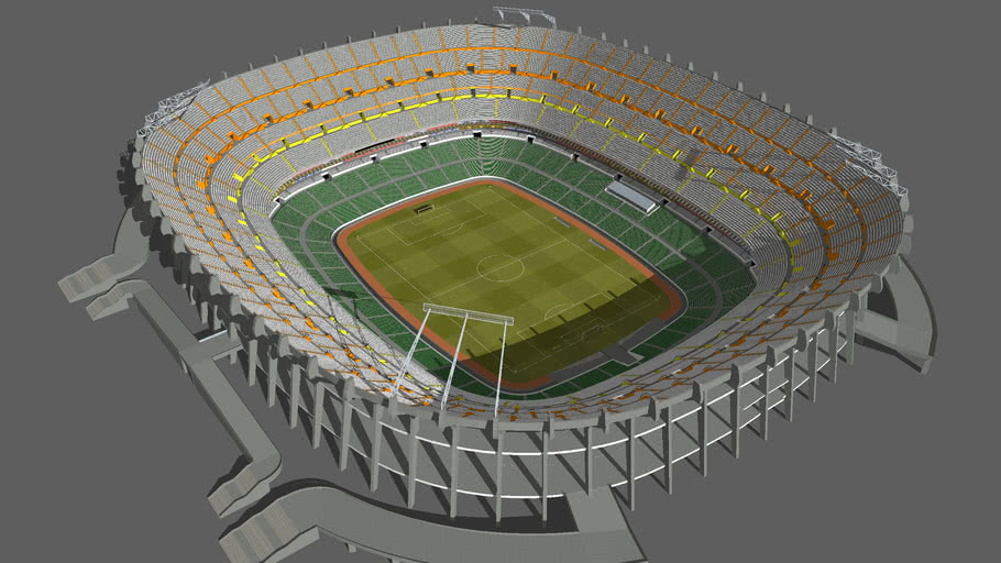 Stadium Estadio Azteca 1966 68 3d Warehouse