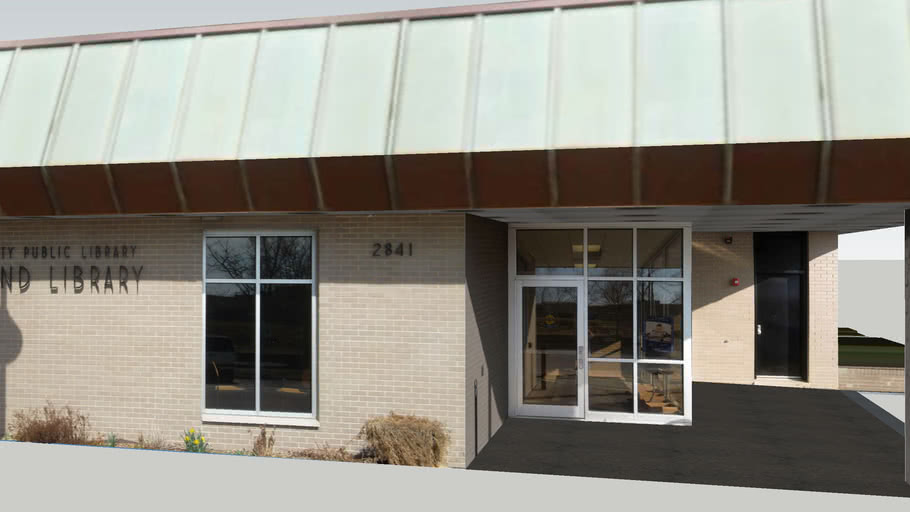 Highland Library Lake County Public Library 46322 3D Warehouse