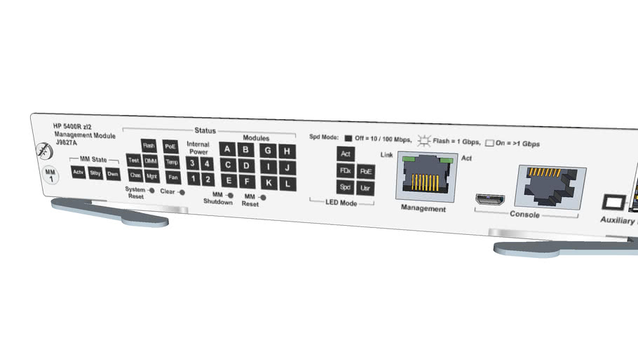 HP 5400 zl2 Management Module J9827A | 3D Warehouse