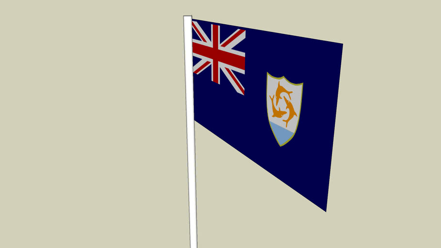 Flag Of Anguilla 3d Warehouse