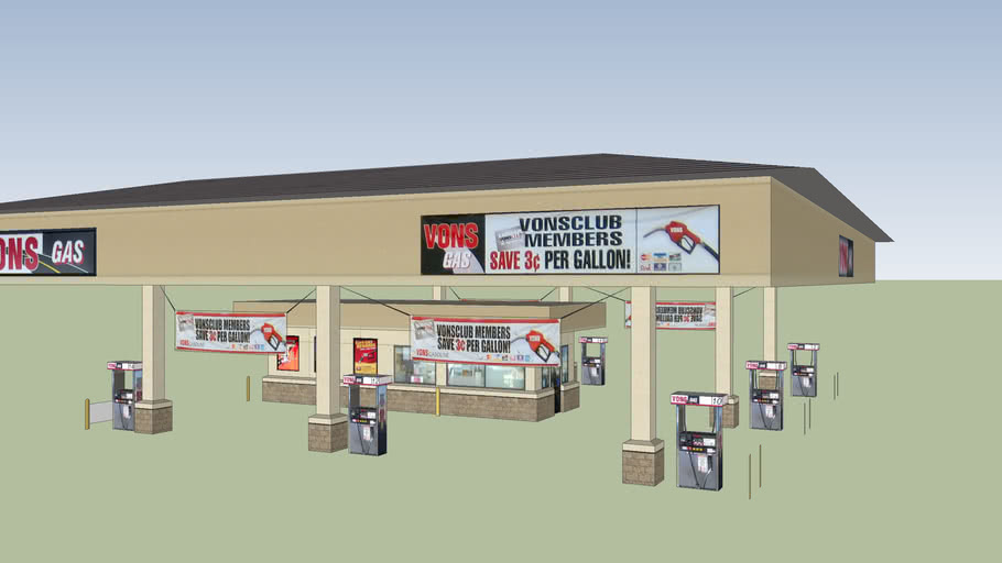 Vons Gas 3D Warehouse