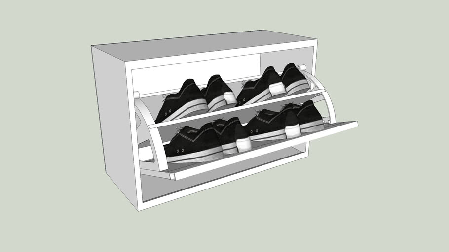 Zapatero simple / Simple shoe rack | 3D Warehouse