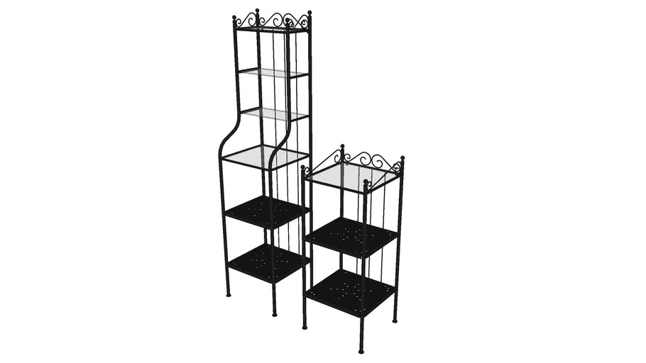 Shelf Ikea Ronnskar Series 3d Warehouse, Black Metal Bookcase Ikea