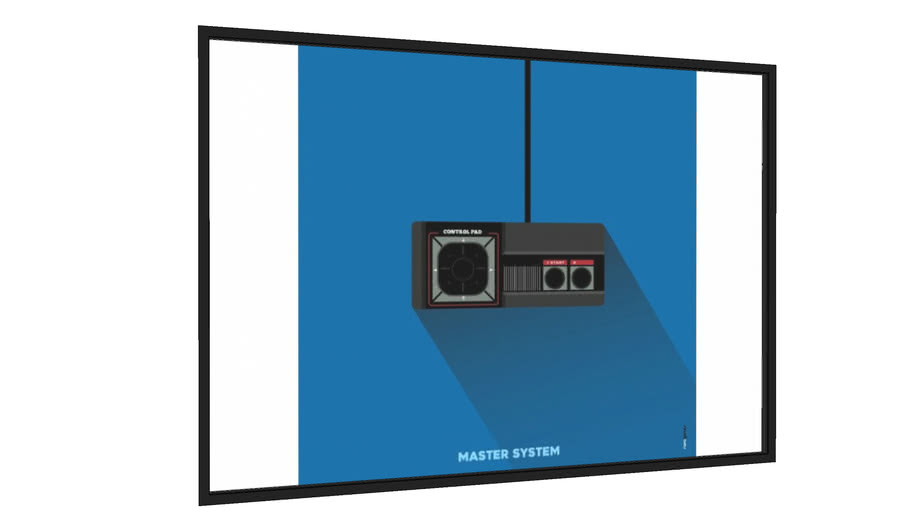 Quadro Controle Master System - Galeria9, por Rafa Gomes