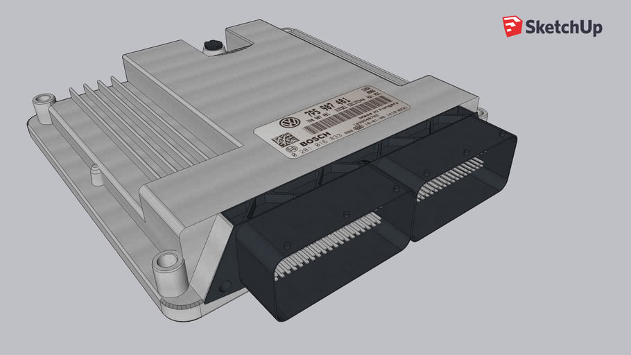 Bosch Engine Control Module / Engine Control Unit 3D Warehouse
