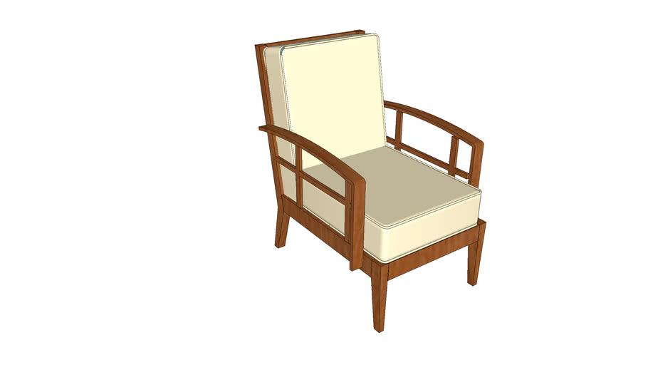 Wooden Arm chair | 3D Warehouse