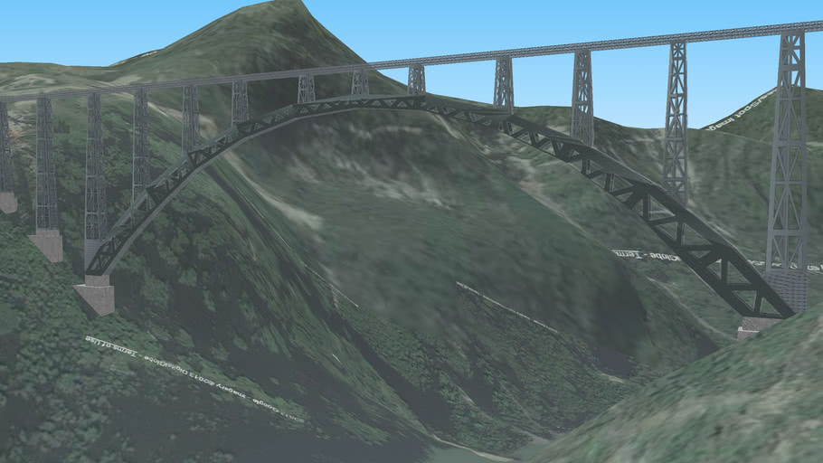 Chenab River Railway Bridge 3d Warehouse